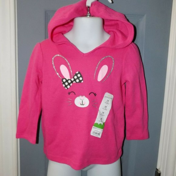 jumping beans Other - Jumping Beans Hooded Bunny Waffle Shirt 18 Months